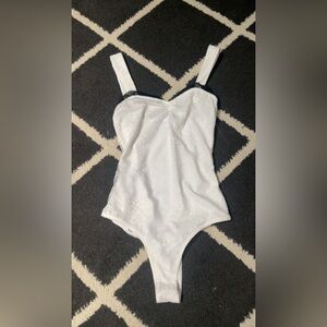 Princess Polly Black and White Lace Bodysuit